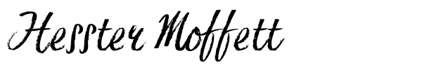 Hesster Moffett font preview